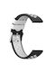 Sport Dual Color Λουράκι Σιλικόνης Black / White (Mi Watch)