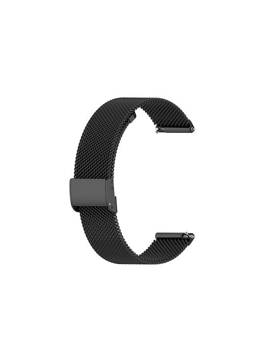 Armband Rostfreier Stahl Schwarz (Realme Watch S)