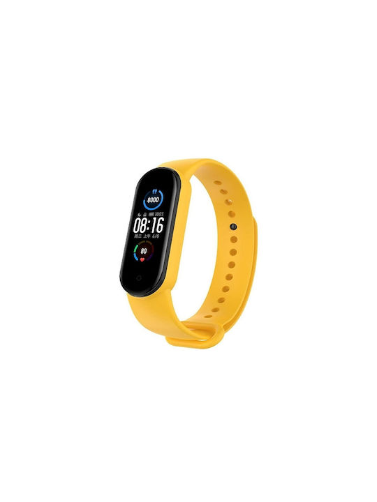 Armband Silikon mit Pin Gelb (Mi Smart Band 5/Mi Smart Band 6)