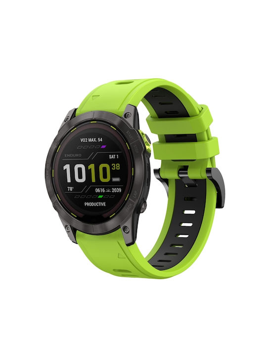 Garmin Fenix Каишка Силикон Зелен (3Fenix 3 / 5X / 5X Plus / 6X / 6X Pro / 7X / 7X Pro / 8 (51mm))