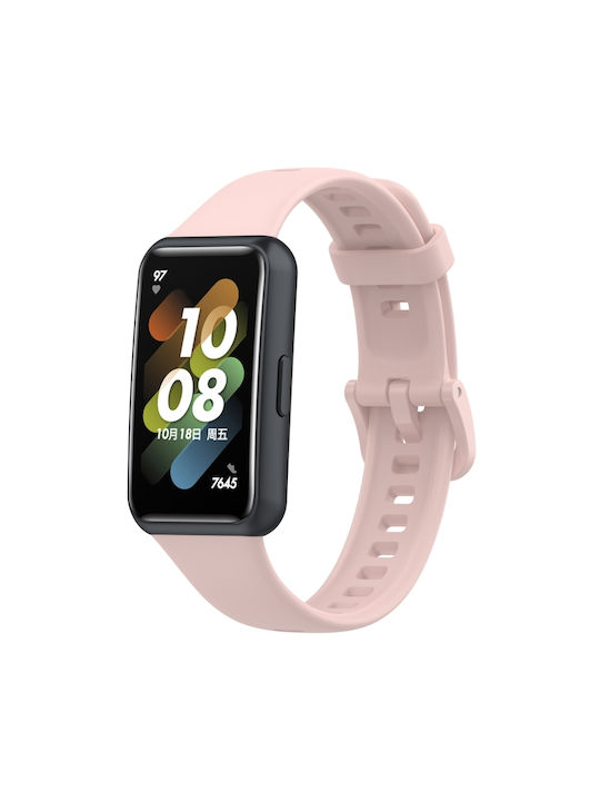 Λουράκι Σιλικόνης Ροζ (Huawei Band 7)