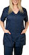 Medizinische Jacke Marineblau