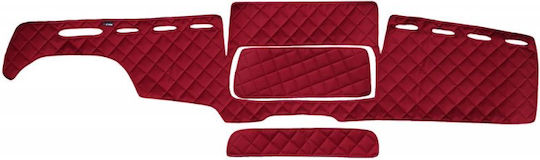 Car Dashboard Cover Leather without Emblem for Mazda 2 Man TGX Red Colour