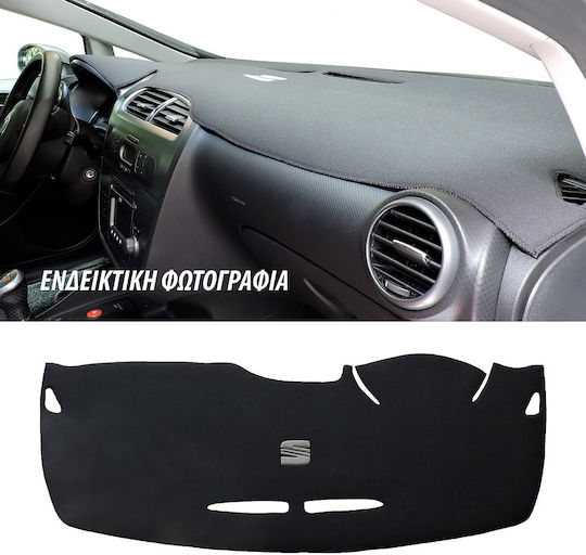 Car Dashboard Cover Fabric with Emblem for Fiat Grande Punto Gray Colour