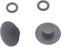 Parts Europe Motorcycle Mirror Cap Black DIA08458
