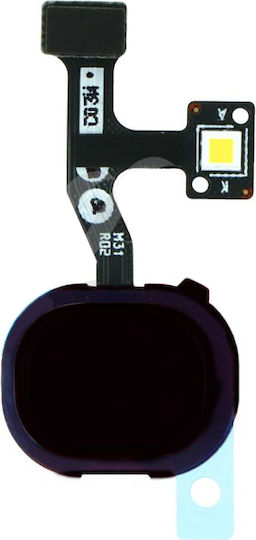 Flex Cable with Fingerprint in Black colour for Galaxy M31