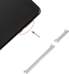 Πλαϊνά Πλήκτρα Ασημί για Xiaomi Mi 6