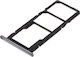 Sim Tray Μαύρο για Huawei Y6 2018