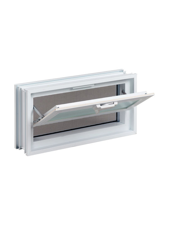 Hinged Window Aluminum W38.4xH18.9cm