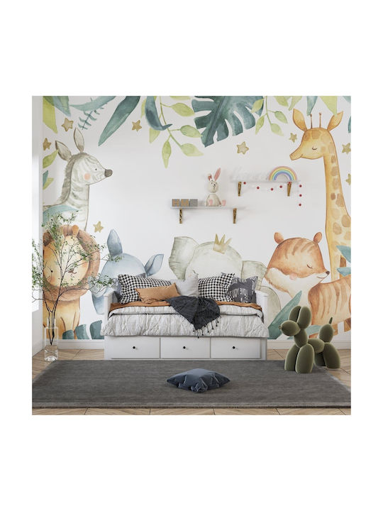 Caravelshop Peel & Stick Kids Vinyl Coated Wallpaper L450xH270cm