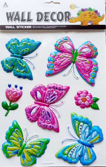 Kinder Wandsticker Wand 3D Schaumstoff 20x30cm 7Stück