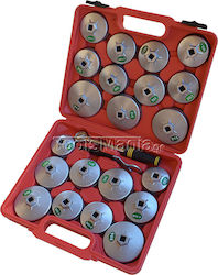 SKS Tools Σετ Κούπες Φίλτρων Λαδιού 23τμχ