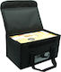 Food Delivery Bag 25lt with Belt 44x25x24cm Black