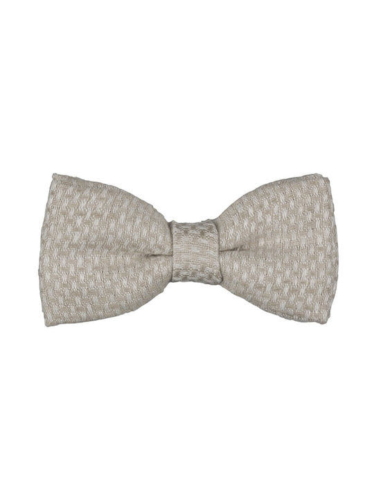 Kids Fabric Bow Tie Beige