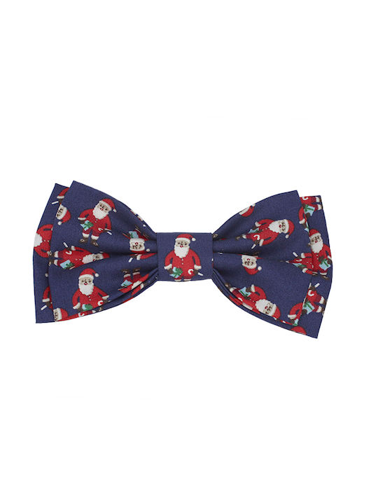 Kids Fabric Bow Tie Blue