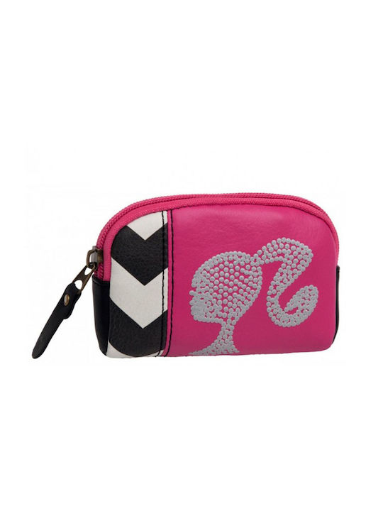 Leather Coins Wallet for Girls with Zipper Fuchsia 8435306295126-UNIQUE