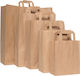 Papiertüten für Verpackungen Kraft mit Griff Beige 28x22x10cm 250Stück