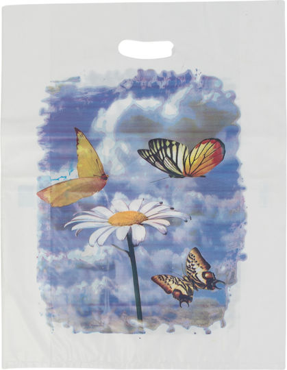 Plastic Packaging Bags Handle 25x25x35cm 20kg
