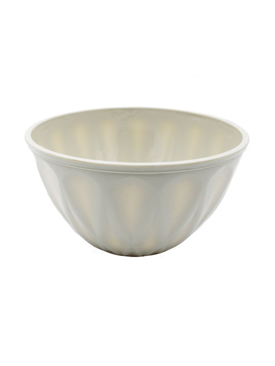 Plastic Salad Bowl White 20x20cm