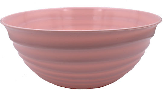 Plastic Salad Bowl Pink 27x27cm