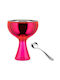 Alessi Ice Cream Serving Bowl Round Inox Pink with Diameter 15cm