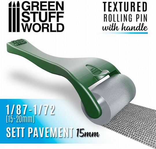 Green Stuff World Sett Pavement 15mm Rolling Pins Modeling