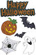 Sticker Display Decorative Halloween Orange 321.014.0020.99 6pcs