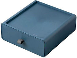 Plastic Desk Organizer with 1 Drawers 20x8x21cm Blue