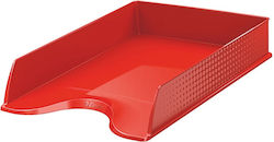 Esselte Plastic Filing Tray Red