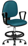 Medical Stool with Backrest Blue 1400CAR.2026