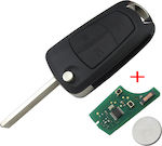 Foldable Car Key with Immobilizer for Opel Astra