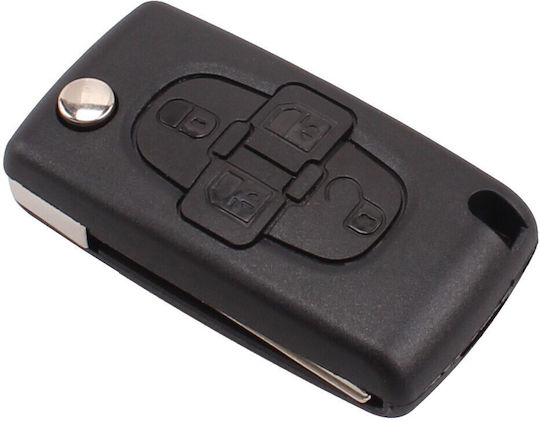 Foldable Car Key for Peugeot 807