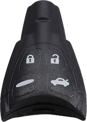 Car Key Shell with 4 Buttons for Saab