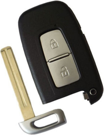 Car Key Shell with Blade with 2 Buttons for Hyundai / Smart