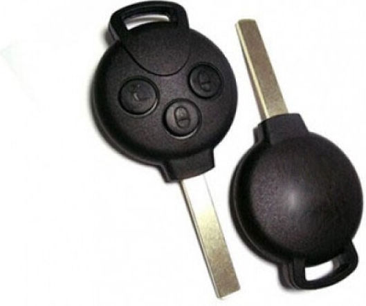 Car Key Shell with Blade with 3 Buttons for Smart