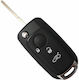 Foldable Car Key Shell with Blade with 3 Buttons for Fiat