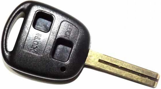 Car Key Shell with Blade with 2 Buttons for Toyota