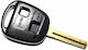Car Key Shell with Blade with 2 Buttons for Toyota