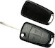 Foldable Car Key Shell with Blade with 2 Buttons Hu100 for Opel