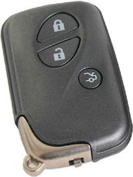 Car Key Shell with Blade with 3 Buttons for Smart / Lexus
