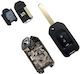 Foldable Car Key Shell with Blade with 3 Buttons for Honda