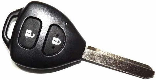 Car Key Shell with Blade with 2 Buttons for Toyota