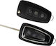 Car Key Shell with Blade with 3 Buttons for Ford