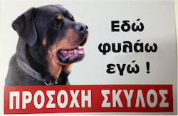 Warnschild Vorsicht Hund 30x20cm