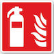 Sign PVC "Fire Extinguisher" 14x14cm.
