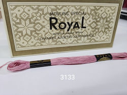 Royal Ață Broderie Bumbac în culoarea Roz 8m