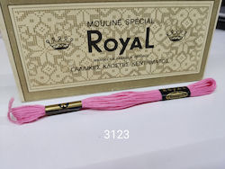 Royal Ață Broderie Bumbac în culoarea Roz 8m