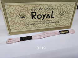 Royal Ață Broderie Bumbac în culoarea Roz 8m