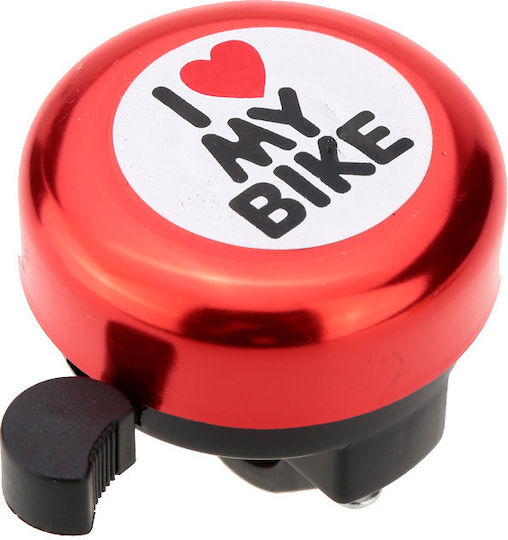 Forever I Love My Bike Велосипедно камбанче Червен