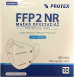 Disposable Protective Mask FFP2 White PROTEX-FFP2NR 10pcs